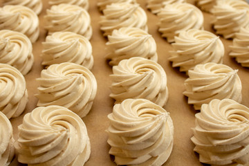 marshmallows (zefir). Many pieces