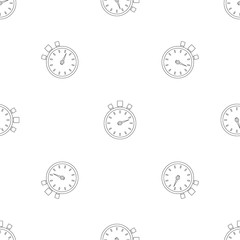 Stop stopwatch pattern seamless vector repeat geometric for any web design