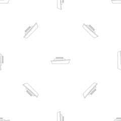 Motorboat pattern seamless vector repeat geometric for any web design