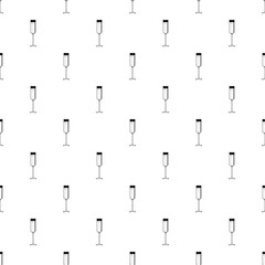 Champagne glass pattern seamless vector repeat geometric for any web design