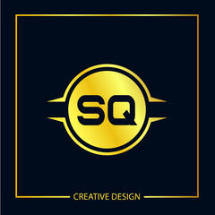 Initial letter SQ Logo Template Vector Design