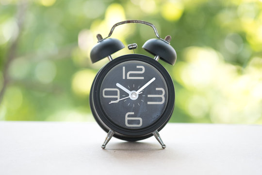 Black classic alarm clock