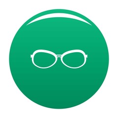 Farsighted glasses icon. Simple illustration of farsighted glasses vector icon for any design green