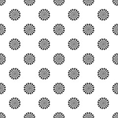 Circle of sunflower pattern seamless vector repeat geometric for any web design