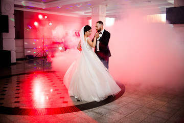 Unbelievable dance couple on the dance floor