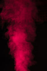 Red smoke overlay texture background.
