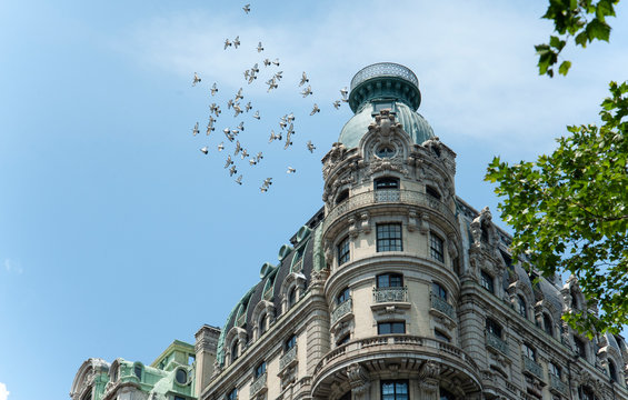 The Beautiful Ansonia Hotel In Verdi Square, New York City