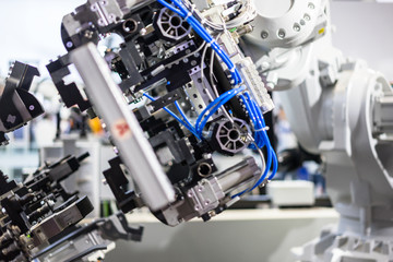 Fototapeta na wymiar robot arm in factory
