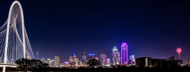 Foto auf Glas Dallas Skyline Stadtbild © Abraham