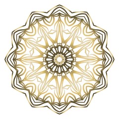 Sacred oriental mandala. color floral ornament. Abstract shapes in Asian style. Vector Illustration