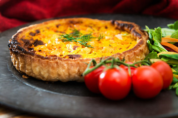 Seafood salmon and spinach tartlets