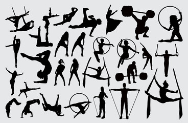 Sport activity silhouette. good use for symbol, logo, web icon, mascot, sign, or any design you want.