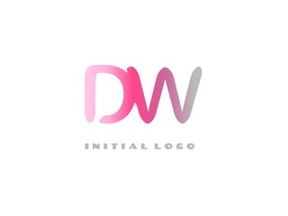 DW Initial Logo for your startup venture