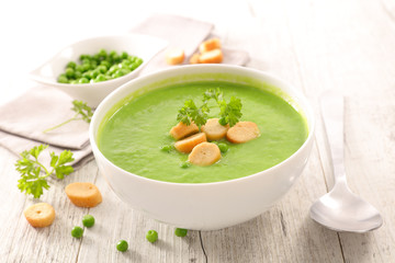 bowl of pea soup