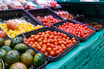 Fresh vegetables at a market