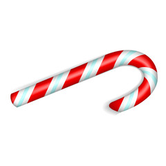 Obraz premium Xmas candy stick icon. Realistic illustration of xmas candy stick vector icon for web design isolated on white background