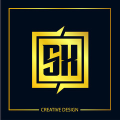 Initial letter SX Logo Template Vector Design