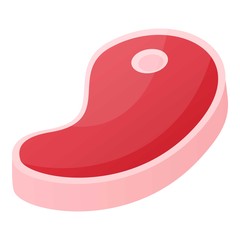 Restaurant steak icon. Cartoon of restaurant steak vector icon for web design isolated on white background