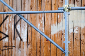 iron scaffolding detail