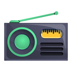 Radio news icon. Cartoon of radio news vector icon for web design isolated on white background