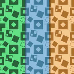 Geometric seamless pattern. Square