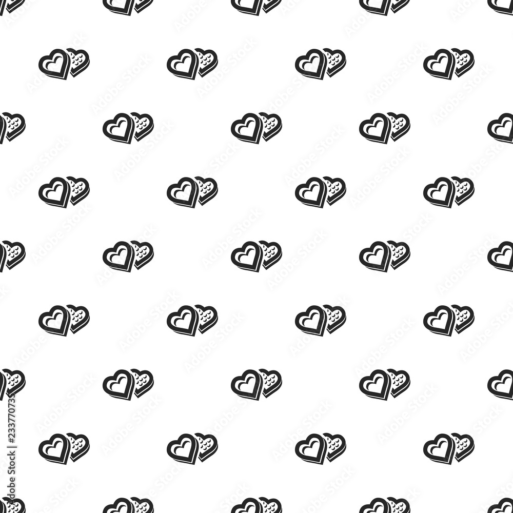 Poster heart candy box pattern seamless repeat background for any web design