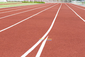 Red Running Track