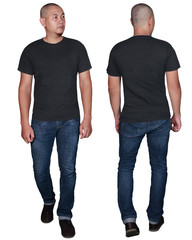 BlackTee Shirt Design Template For Men