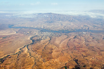 Fototapeta na wymiar aerial view of cappadocia landscape 