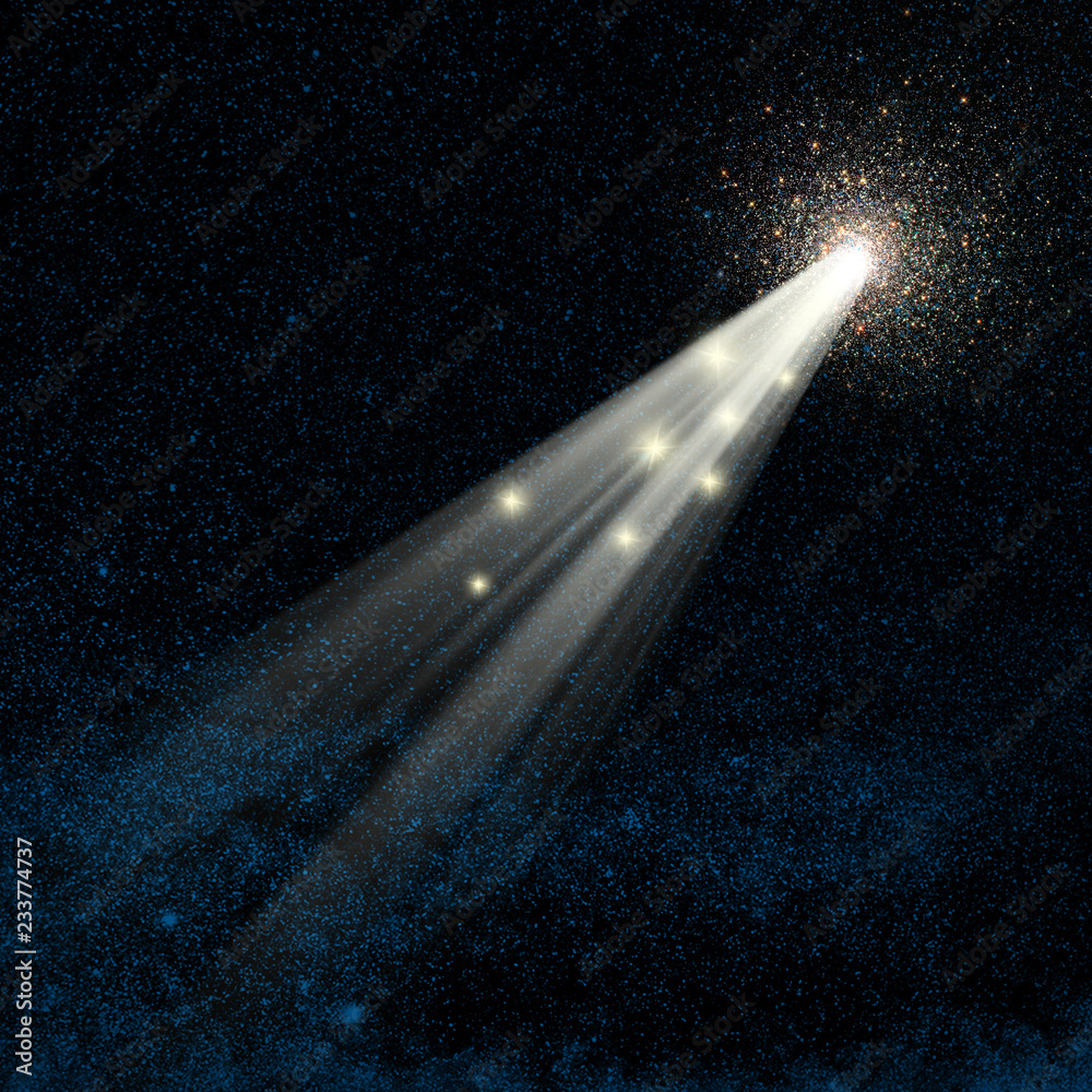 Wall mural conceptual background image of space and abstract universe lights with stars and galaxy. nasa galaxy