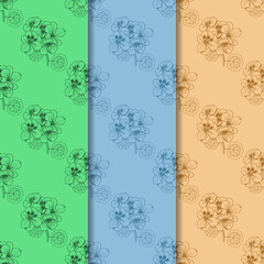 seamless pattern with flower