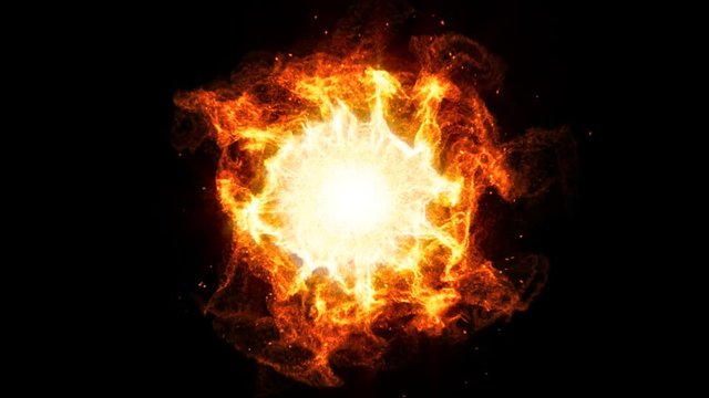 Beautiful Shockwave Fire Background Animation/ Animation of an HD visual effect of solar fire shockwave with energy waves, fluid distortion and turbulence effects
