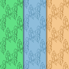 seamless floral pattern tropical palm leaves