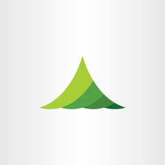 mountain green logo symbol element vector