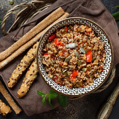 Tricolor Quinoa and Vegetables  stew