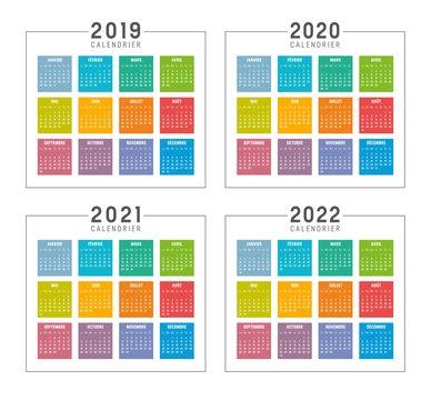 Calendrier Agenda 2019 2020 2021 2022