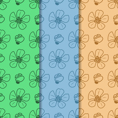 seamless pattern with flowers