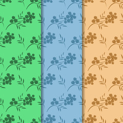 seamless pattern with flowering branch