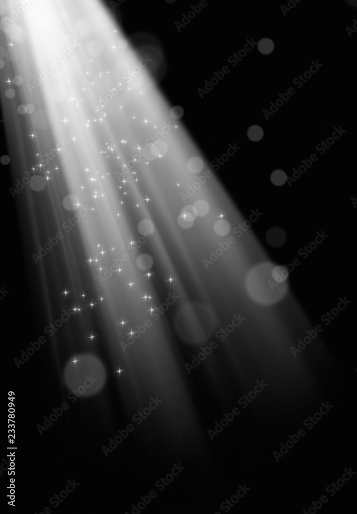 Canvas Prints abstract background image of blurry lights and light beam manipulations over black background