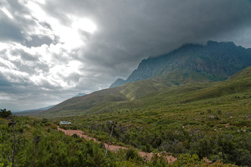 Cloudy mountain nature reserve 