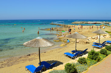 Paphos beach in Cyprus