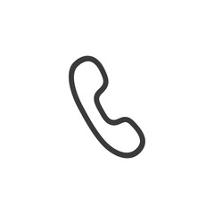 Handset line icon
