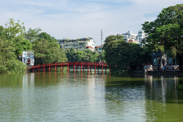 Fototapeta na wymiar Hoan Kiem Lake, HaNoi, VietNam