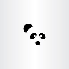 panda logo vector icon symbol