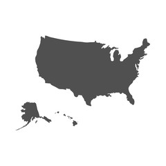 USA map vector eps10
