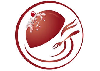 chief cook for a logo, vector illustration