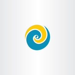 wave water tourism logo vector symbol element