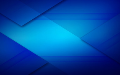 Obraz premium Blue background with geometric elements to place objects or text