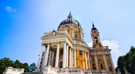 Fototapeta premium basilica di superga, turin, piedmont, italy, summer 2018