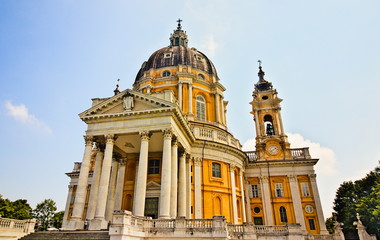 Basilica of Superga, catholic church on a hill above Turin, Piedmont, Italy